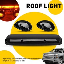 Smoked Amber Led Cab Roof Marker Running Lights For Chevy Gmc Sierra 2002-2007 A Smoked Amber Led Cab Roof Marker Running Lights For Chevy Gmc Sierra 2002-2007 A