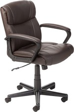 Office Task Chair with Adjustable Height, 360 Swivel, Padded Armrests