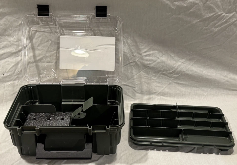 Nuevo Plano 1348 Tiro con Arco Caza Campo Accesorios Caja Camuflaje Verde Foto 3 de 4