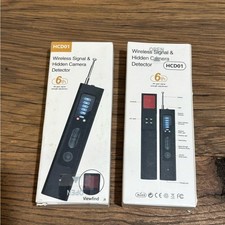 Wireless Signal and Hidden Camera Detector in Black - set of two