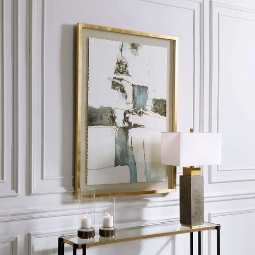 Uttermost 35373-CROSSWALK Crosswalk 53" x 38" Framed Abstract - Watercolor Blue - Picture 6 of 6