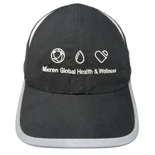 Micron Global Health & Wellness Strapback Hat Black One Size Outdoor