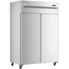 54" VersaHub WiFi-Enabled Solid Door Stainless Steel Reach-In Refrigerator