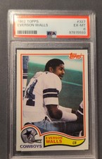 1982 Topps - Everson Walls #327 (RC) PSA 6