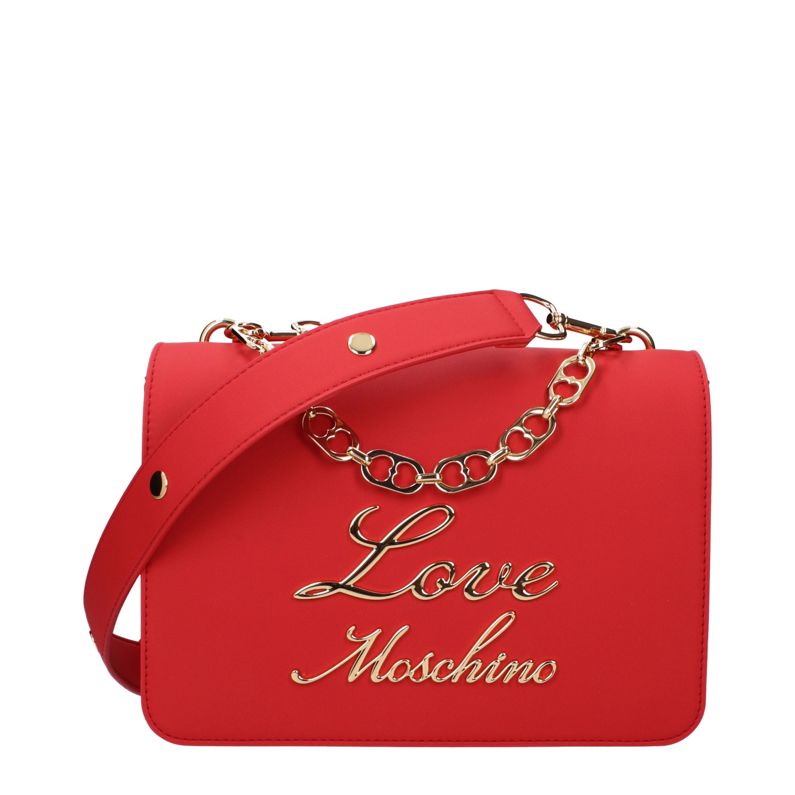SAOLA Love Moschino Borse a Mano Donna Poliuretano Rosso