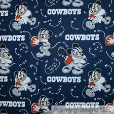 BonEful FABRIC FQ Cotton Quilt NFL Football Texas COWBOYS Disney Mickey Mouse US