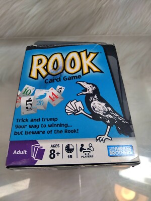 Retro 2001 ROOK Trick-Taking Card Game 100% Complete Playing Deck Black Bird Box