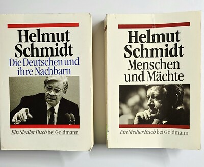 Helmut Schmidt : Menschen und Machte + Die Deutschen und ihre Nachbarn-Goldmann