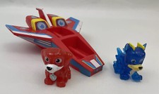 Paw Patrol Super Paws Mighty Pups Mini Jet Vehicle Plane Marshall And Chase