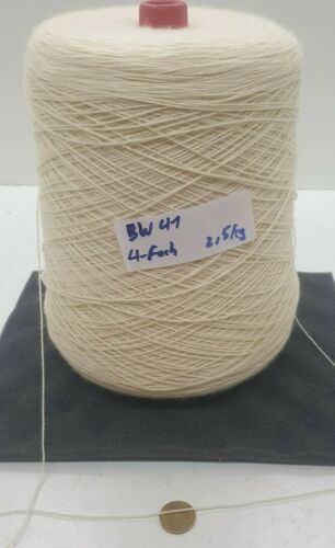 Laine fil tricoter tisser | mélange laine vierge naturelle - l fil tricoté à la main 2,5 kg |sw41 - Photo 1/3