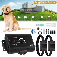 Electric Dog Fence System - Adjustable Tone/Shock Collar for Small to Large Dogs
