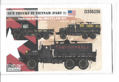 Echelon Gun Trucks (1st Marine) in Vietnam, Part 1,  Decals  1/35 D 356256  ST