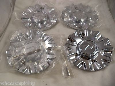 Zinik Wheels Chrome Custom Wheel Center Caps # Z15 / MS-CAP-Z170
