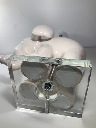 Pottery Barn Kids Ceramic & Glass Elephant Lamp 12.5 in. - Picture 9 of 11