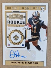 2019 PANINI CONTENDERS #152 DEONTE HARRIS AUTO RC AUTOGRAPH 