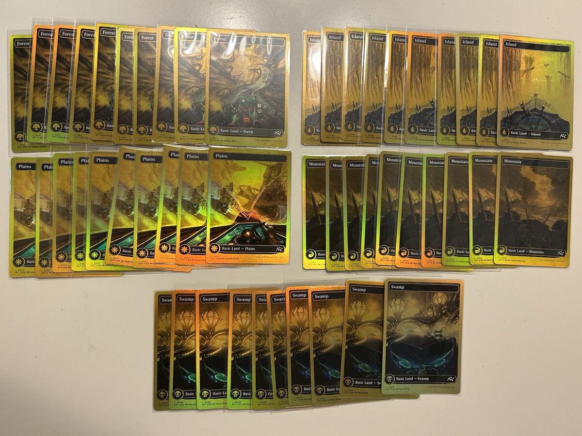 MTG Aetherdrift Basic Lands First-Place Foil x50 Full Art MTG Aetherdrift Basic Lands First-Place Foil x50 Full Art