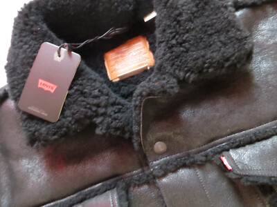 Levi's Jacke Lederjacke Gr. XL NEU ! Echt Leder Sheep Leather ! Warm Gefüttert !