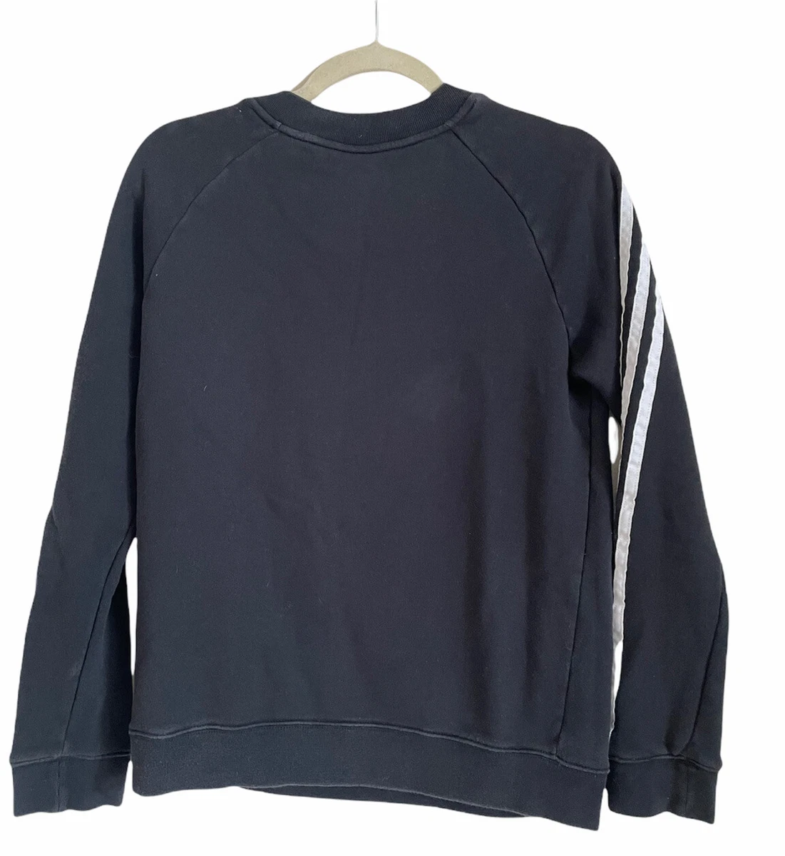 Adidas originals sweatshirt with embroidered small logo clearance black