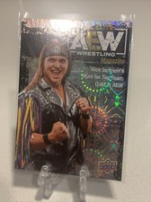 2021 NICK JACKSON UPPER DECK AEW WRESTLING #96 PYRO PARALLEL YOUNG BUCKS