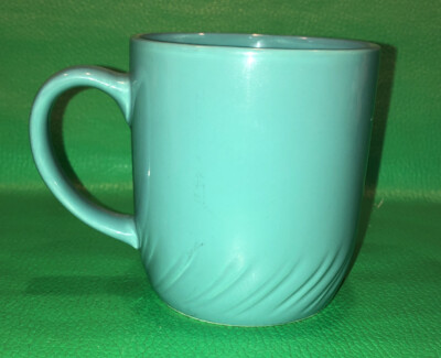 Homecollection Stoneware Taiwan 1991 - Aqua Teal Blue  Coffee Mug