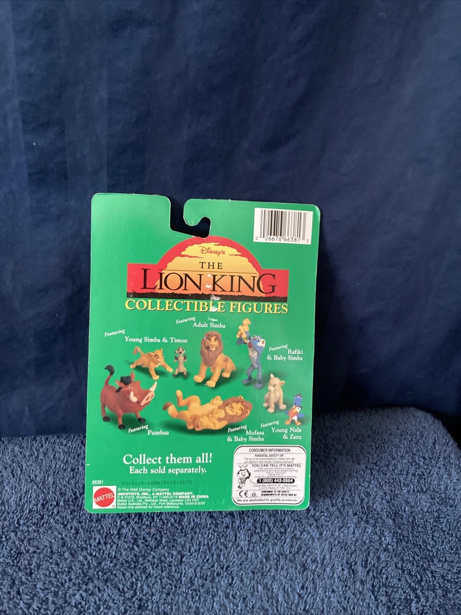 Simba Baby Uhr プラスチック トイ BLUE-BOX 1981 VINTAGE SEALED WALT DISNEY RAFIKI BABY SIMBA LION KING