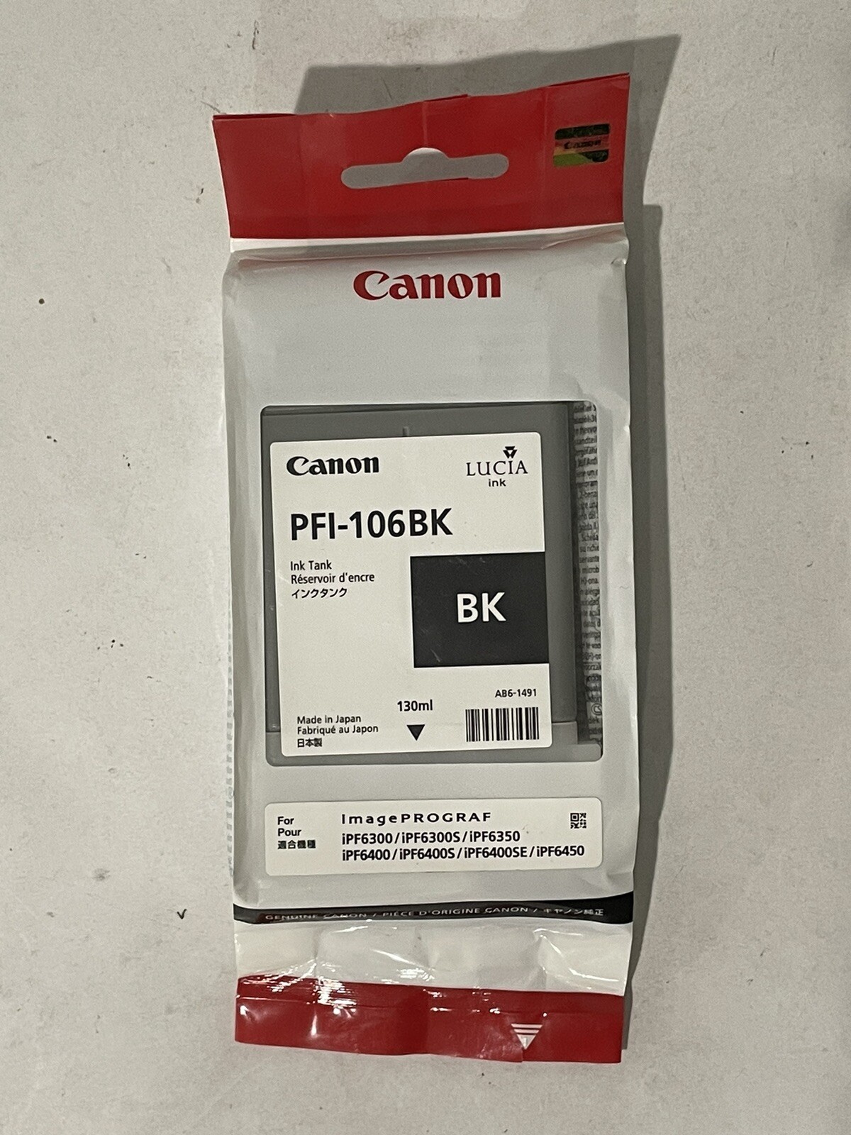 Tinte für Canon iPF6300 iPF6350 / PFI-105 PFI-106 MBK BK GY PC PM PGY Y