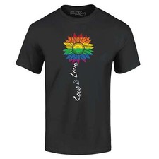 Love is Love Rainbow Flower Gay LGBTQ Pride T-shirt Pride Shirts