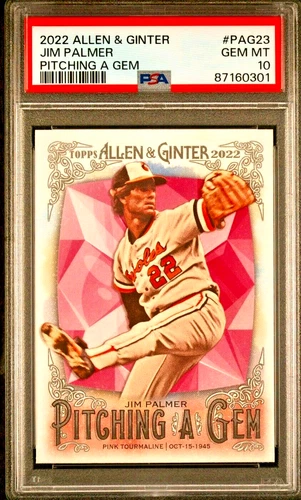 2022 Allen & Ginter #PAG23 Jim Palmer HOF PSA 10 GEM-MT Orioles LOW POP !!