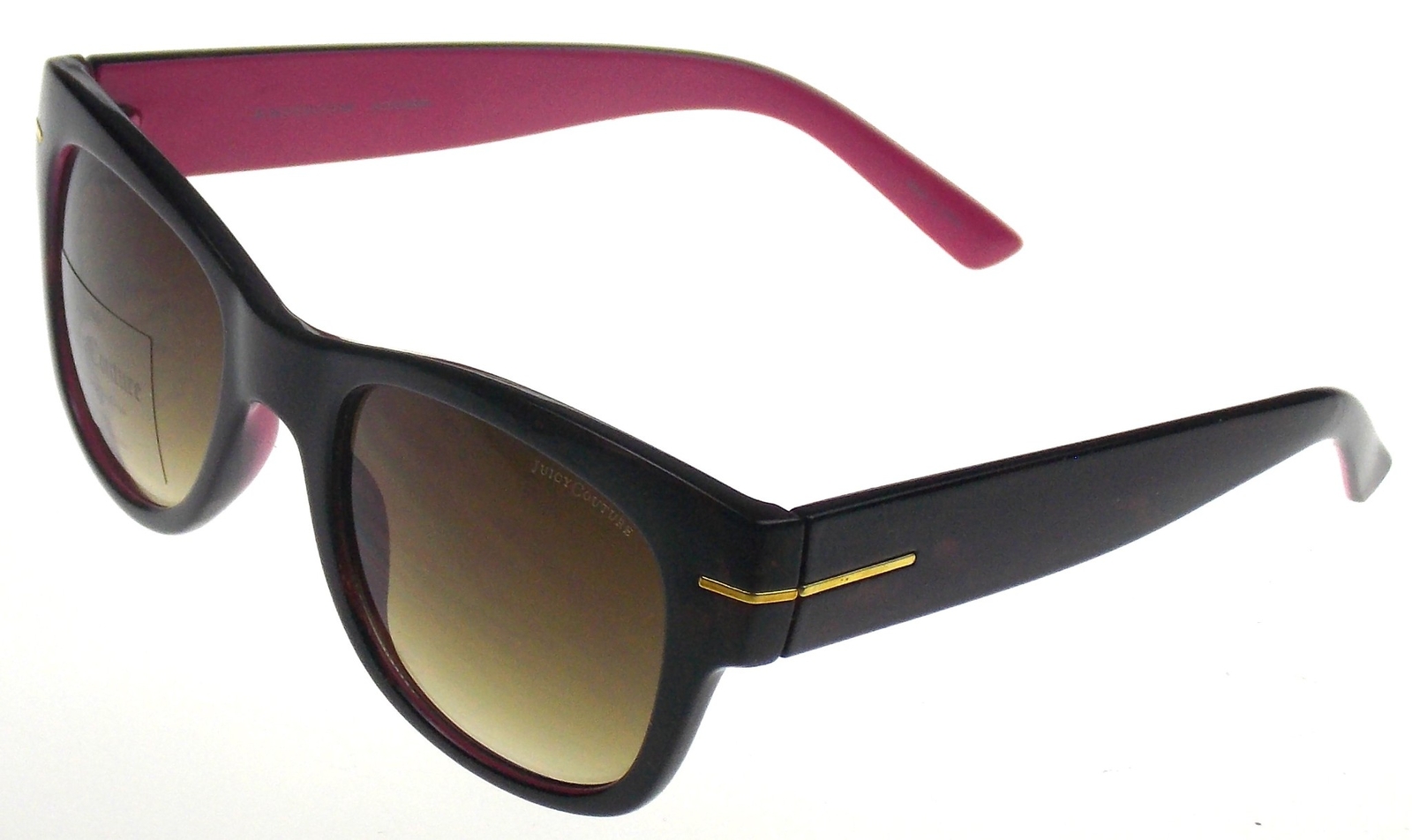 Juicy Couture Sunglasses Brown Tortoise Pink UV Protection 50-22-140 Round Gift
