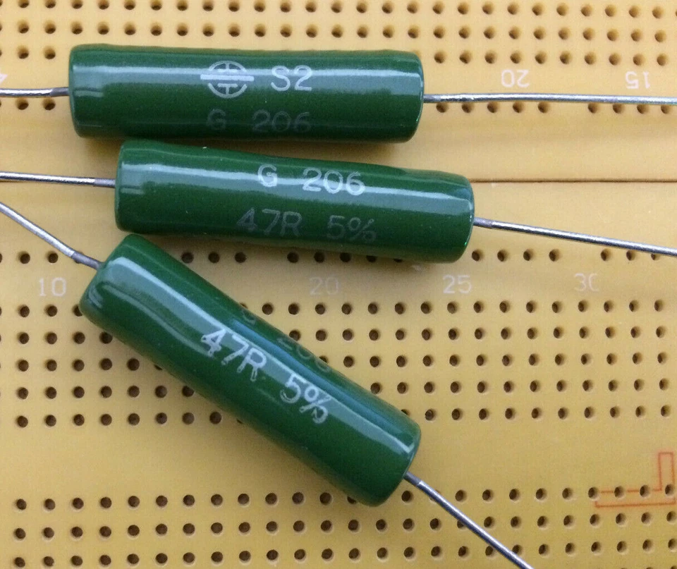 47Ω Ohm 5% 13W Vishay Draloric G206 Vitreous Enamel Wirewound Resistor Multi Qty