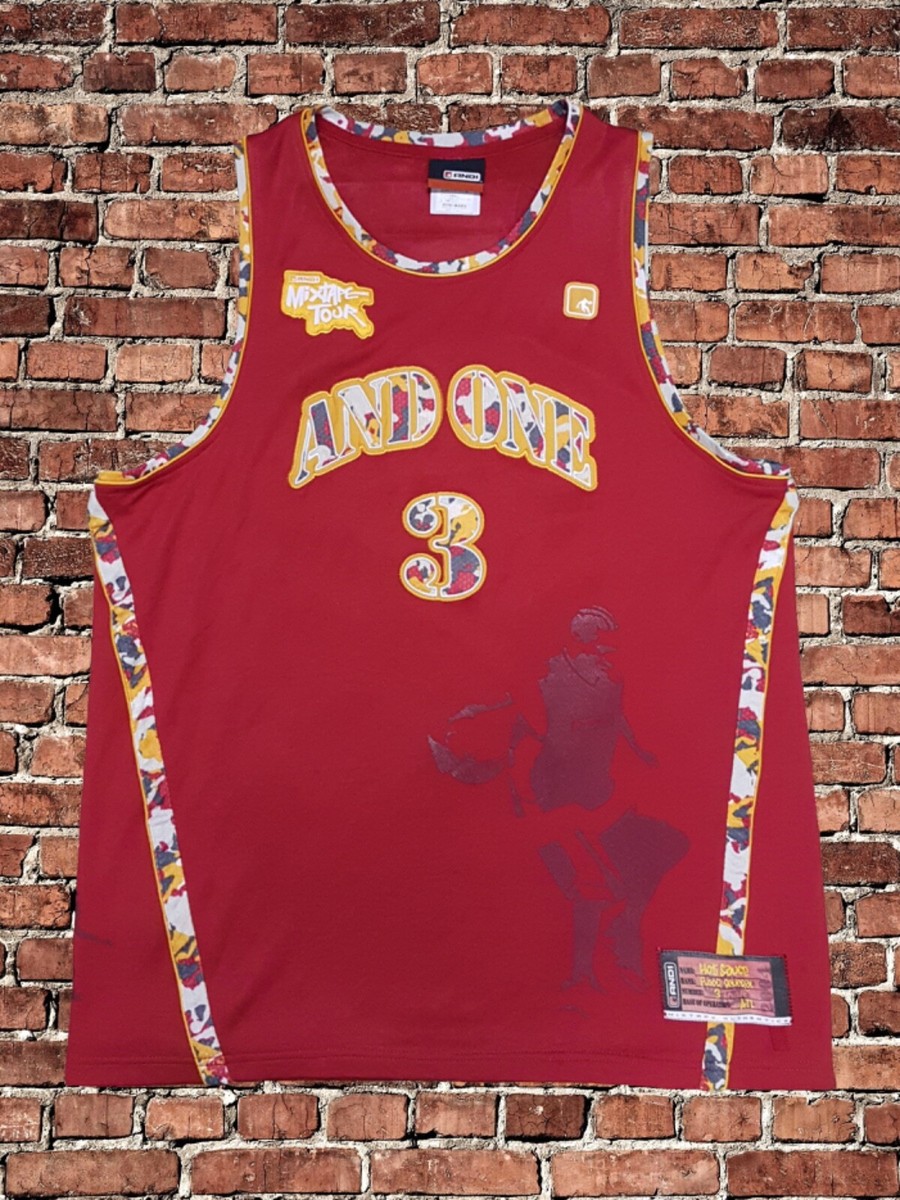 AND1 MIXTAPEホットソースユニフォームセットアンドワンhotsauce RARE !! And1 Red Camo HOT SAUCE Mixtape Tour Jersey Men Size L | eBay
