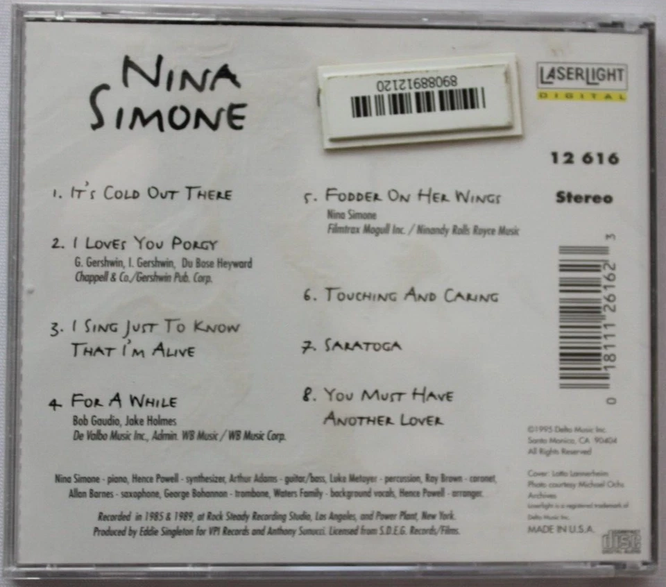 NINA SIMONE PORGY [NEW CD] LASERLIGHT JAZZ Foto 2 de 2