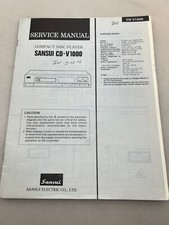 Sansui CD-V1000 Original Service Manual Free Shipping