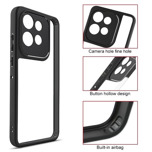 Cover PEIYE Per Motorola Edge 50 Fusion | Silicone TPU Trasparente Con Disegno In Rilievo | Antiurto E Ultrasottile