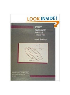 Applied Regression Analysis: A Research Tool (Wadsw by Rawlings, J.O. 0534092462