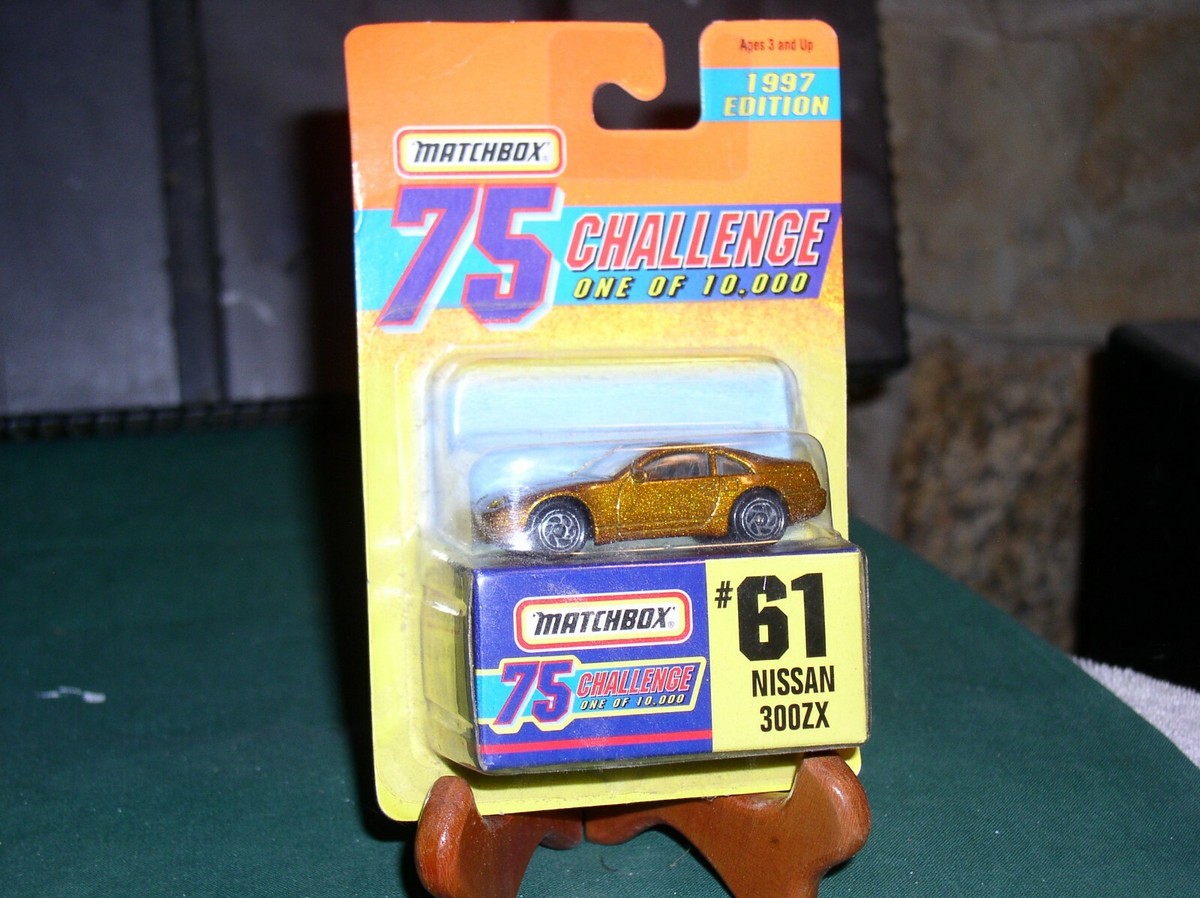 1997 Matchbox #61 Nissan 300zx 75 CHALLENGE GOLD 1/10000 NIP | eBay