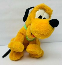 Pluto Plush Stuffed Animal Vintage 1990s Disney Mattel Arco Toys 10" BIN 38