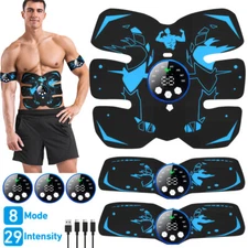 Muscle Stimulator EMS Ab Trainer Tens Unit Portable Stimulater Abs Massager Belt