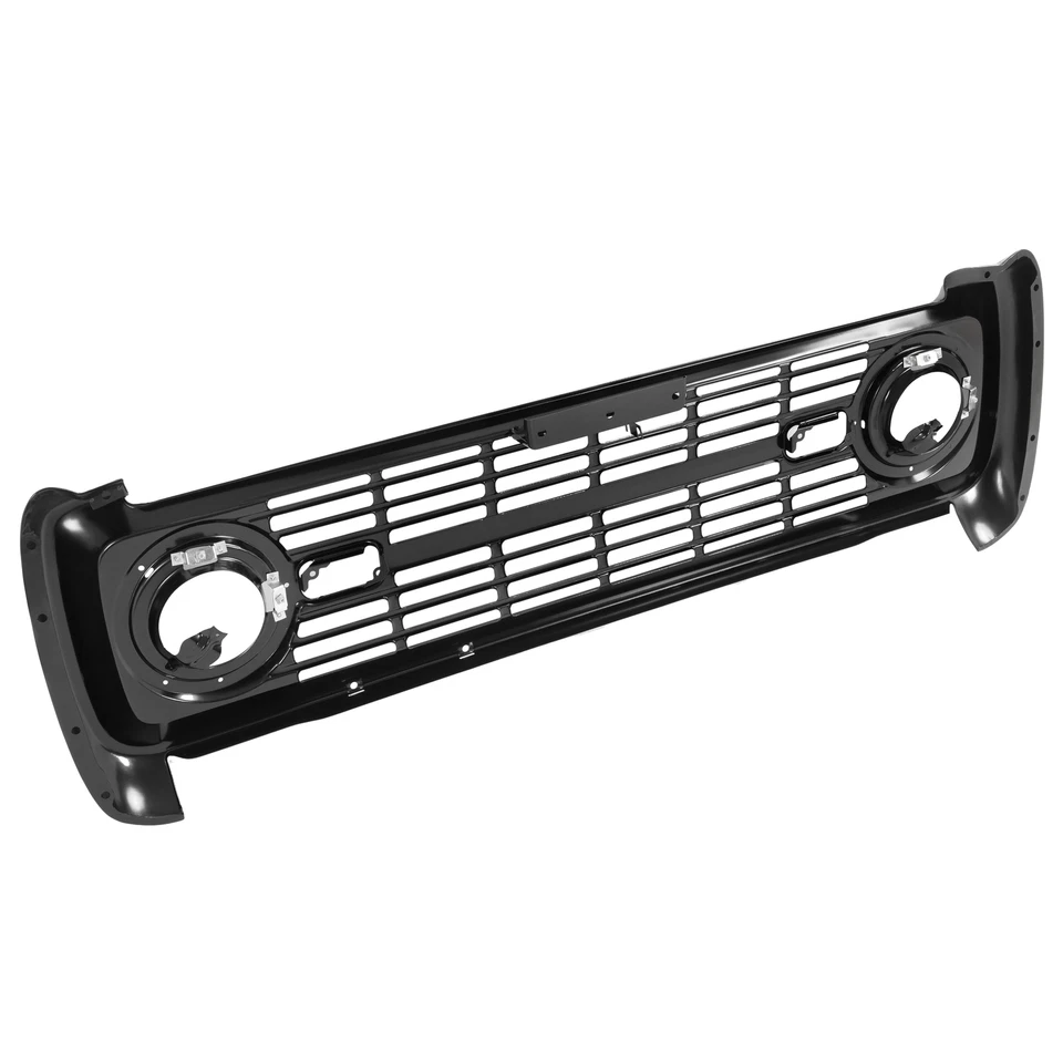 NUEVO parachoques delantero parrilla negro para Ford Bronco 1966 1967 1968 Foto 4 de 4