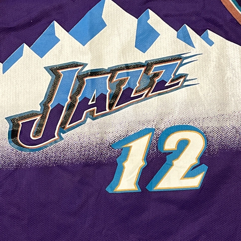 John Stockton Utah Jazz Jersey Mens Champion Size 40 Blue Vintage - Image 4 of 4