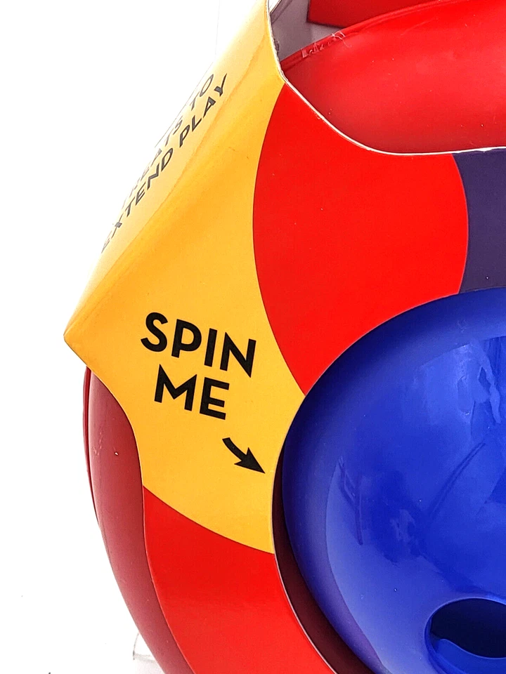 Juguete rompecabezas interactivo grande dispensador de golosinas giroscópicas KONG para perros Foto 3 de 4