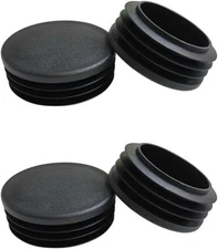 4 Pack 2 Inch 50mm Round Plastic Pipe Tubing End Cap for Round Tube Furniture
