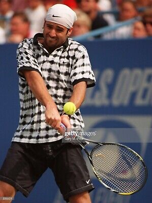 Nike Andre Agassi 1995 US Open Challenge Court Tennis Polo Nike Andre Agassi 1995 US Open Challenge Court Tennis Polo