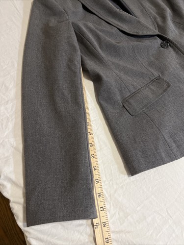 Sag Harbor Blazer Jacket Women's 12 Gray Coat Stretch New With Tags Church Work - Picture 12 of 20