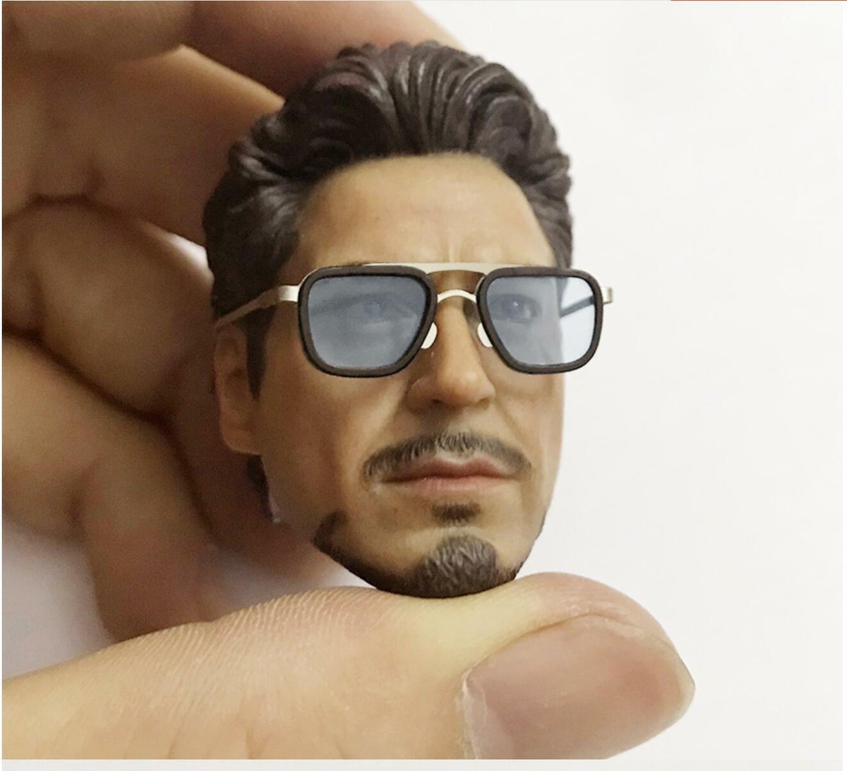 Occhiali Da Sole In Miniatura Da Aviatore Neri In Scala 1/6 Per Action