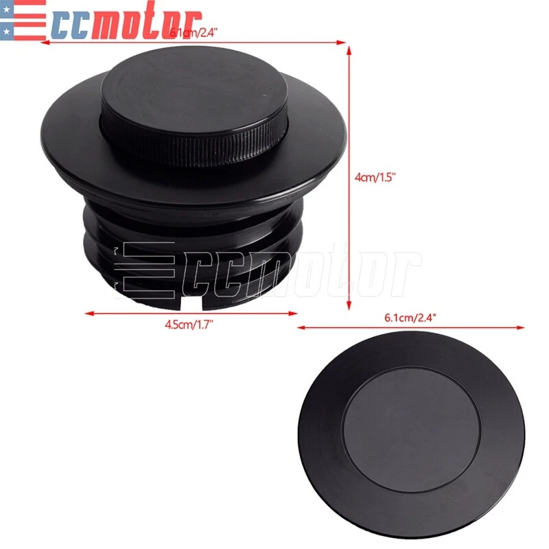 Tapa de tanque de combustible emergente al ras para Harley Softail Breakout Low Rider Fat Boy 2018-24 Foto 2 de 4