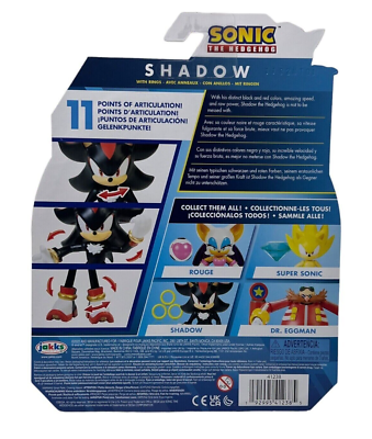 New RARE Jakks Sonic The Hedgehog SHADOW 4