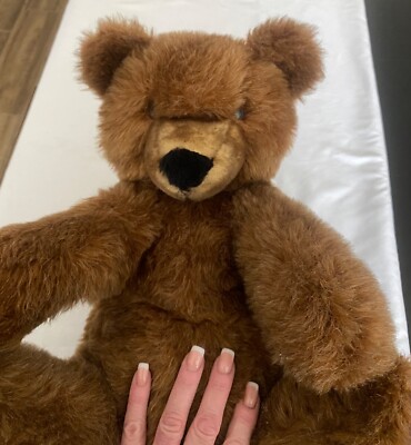 VTG Plush Teddy Bear Dakin Brown Grizzly 16'' 1980 Stuffed Bear Plush
