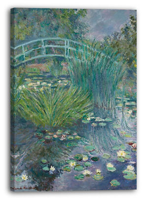 Kunstdruck Blanche Hoschedé Monet - Steg am Seerosenteich (Giverny)