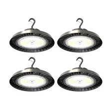 4-PK 150W LED High Bay Light, 5000K, 160lm/watt, UL DLC, 6FT AC Plug